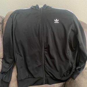 Adidas black track jacket.